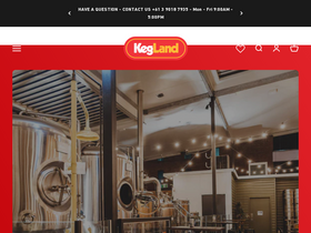 'kegland.com.au' screenshot