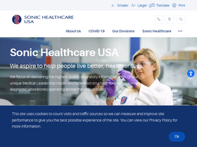 'sonichealthcareusa.com' screenshot