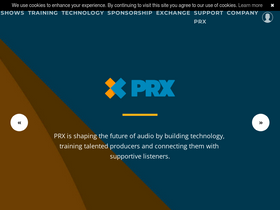 'prx.org' screenshot