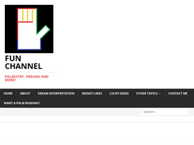 'funchannelpalmistry.com' screenshot