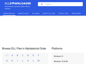 'dlldownloader.com' screenshot