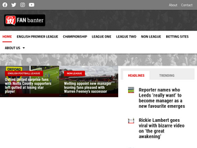 'fanbanter.co.uk' screenshot