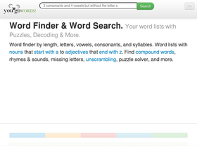 'yougowords.com' screenshot