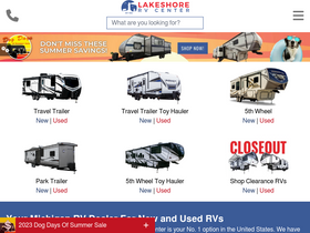 'lakeshore-rv.com' screenshot