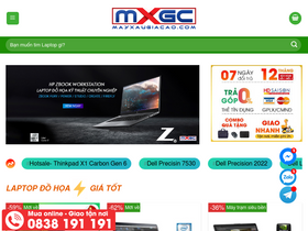 'mayxaugiacao.com' screenshot