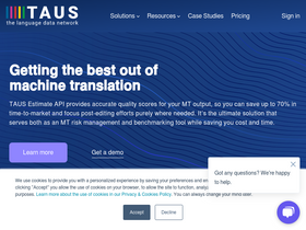 'taus.net' screenshot