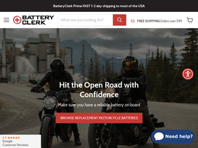 'batteryclerk.com' screenshot