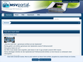 'msvportal.de' screenshot