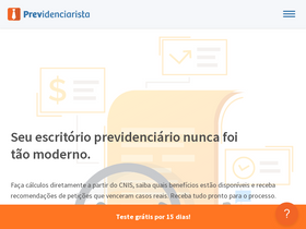 'previdenciarista.com' screenshot