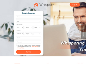 'whispark.com' screenshot