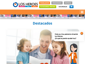 'losheroes.cl' screenshot