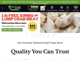 'allfreshseafood.com' screenshot