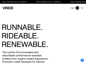 Vinco Performance homepage screenshot