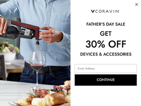 'coravin.com' screenshot