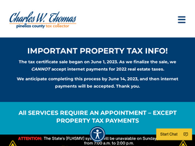 'pinellastaxcollector.gov' screenshot