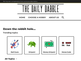 'the-daily-dabble.com' screenshot