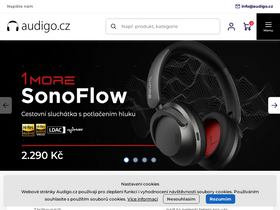 'audigo.cz' screenshot
