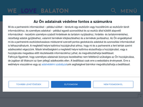 'welovebalaton.hu' screenshot