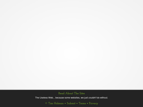 'theuselessweb.com' screenshot