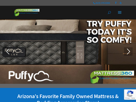 mattress360.net homepage screenshot