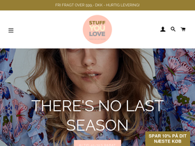 STUFF YOU LOVE ApS homepage screenshot