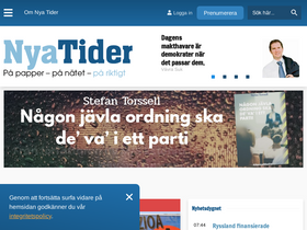 'nyatider.nu' screenshot