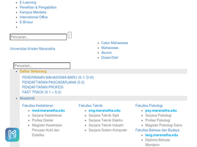 'maranatha.edu' screenshot