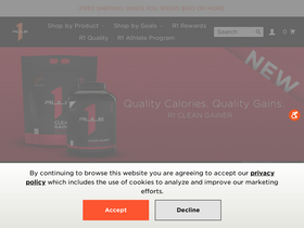'ruleoneproteins.com' screenshot