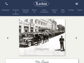 'larkinmortuary.com' screenshot