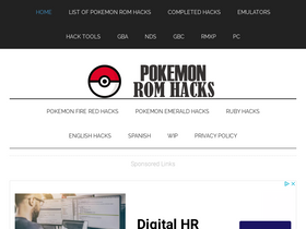 'pokemonromhack.com' screenshot