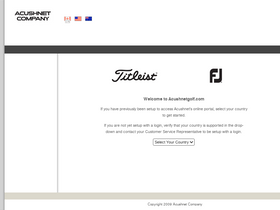'acushnetgolf.com' screenshot