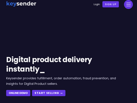 'keysender.co.uk' screenshot