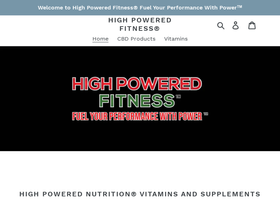 highpoweredfitness.com homepage screenshot