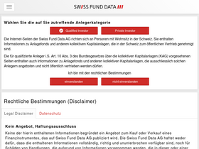 'swissfunddata.ch' screenshot