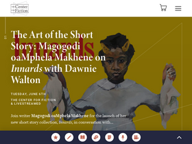 'centerforfiction.org' screenshot