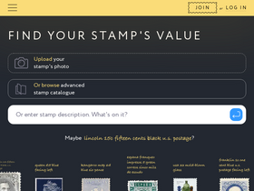 'findyourstampsvalue.com' screenshot