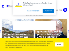 'metro1.com.br' screenshot