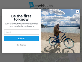 Beachbikes homepage screenshot