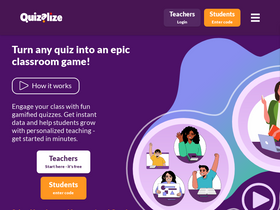 'quizalize.com' screenshot