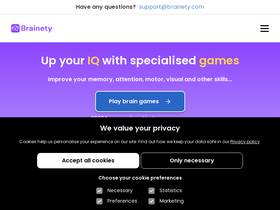 'brainety.com' screenshot