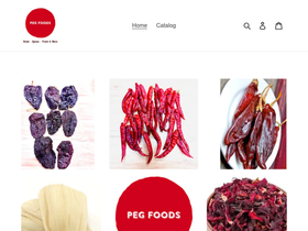 mypegfoods.com homepage screenshot