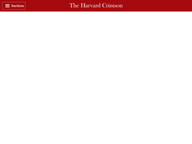 'thecrimson.com' screenshot