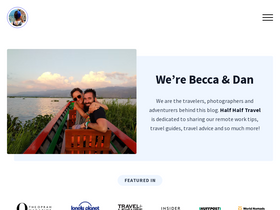 'halfhalftravel.com' screenshot