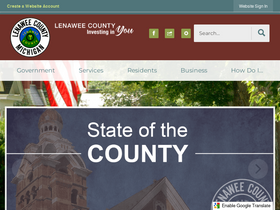 'lenawee.mi.us' screenshot