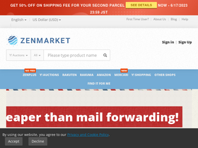 'zenmarket.jp' screenshot