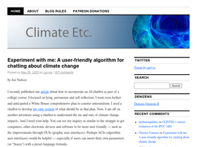 'judithcurry.com' screenshot