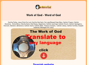 'theworkofgod.org' screenshot