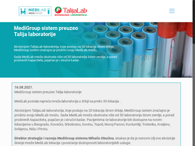 'talijalab.com' screenshot
