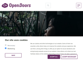 'opendoors.org' screenshot