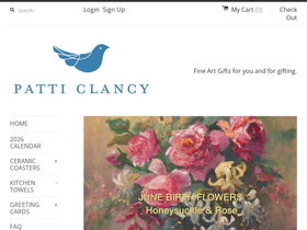 patticlancy.com homepage screenshot
